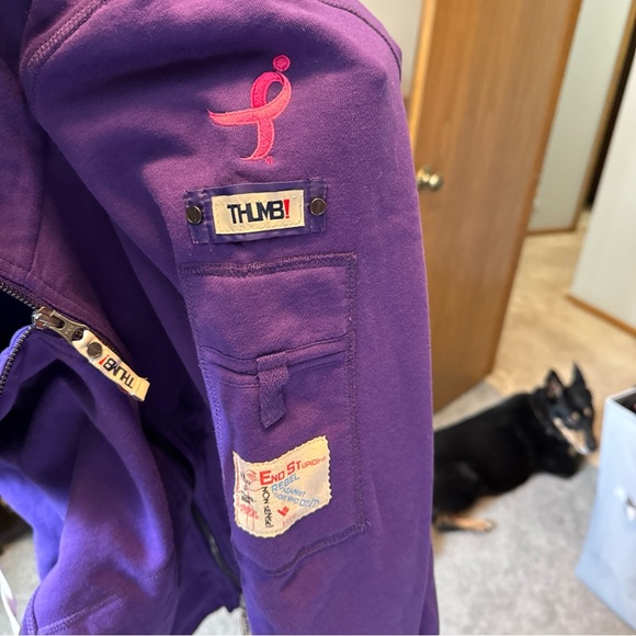 THUMB Purple Zip-Up Hoodie - Picture 6 of 6